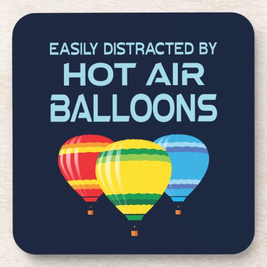 Dessous-de-verre Facilement Distrait Par Les Ballons À Air Chaud En (Devant)