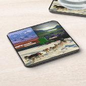 Dessous-de-verre Fairbanks, Alaska Collage (Côté gauche)