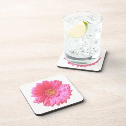 Dessous-de-verre Faisée de gerbera rose (Côté Droit)