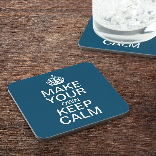 Dessous-de-verre Faites votre propre Calme et de continuer sur les 