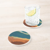 Dessous de verre faits sur commande de grès (Côté)