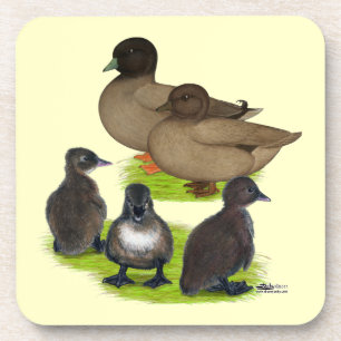 Dessous-de-verre Famille Call Duck Khaki