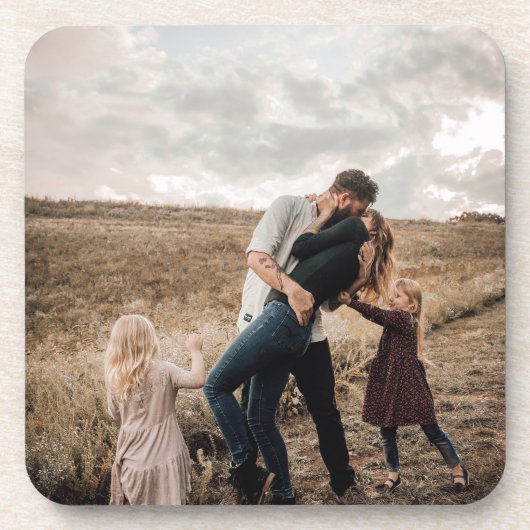 Dessous-de-verre Famille Couple Photo (Devant)