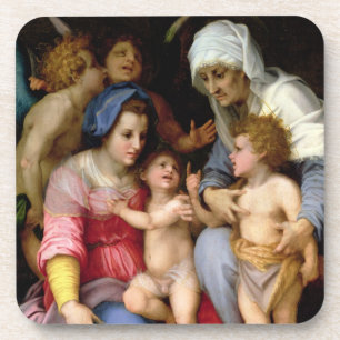Dessous-de-verre Famille sainte avec les anges, c.1515-16 (huile