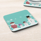 Dessous-de-verre famille snowman (Côté gauche)