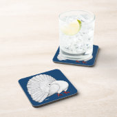 Dessous-de-verre Fantail : Blanc (Côté Droit)