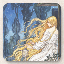 Fantaisie Conte de Fées Vintage Rapunzel Art Nouve
