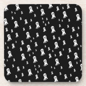 Dessous-de-verre Fantômes d'Halloween foncé (Devant)