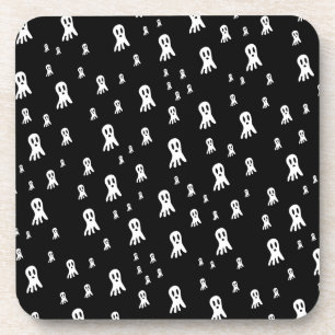 Dessous-de-verre Fantômes d'Halloween foncé