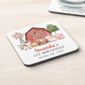 Dessous-de-verre Farm Animals, Cute Animals, Barn, First Birthday (Côté gauche)