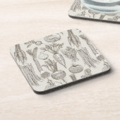 Dessous-de-verre farmer's market vegetables tea strong white (Côté gauche)