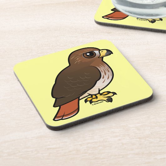 Dessous-de-verre faucon Rouge-coupé la queue (Côté gauche)