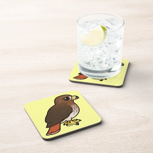 Dessous-de-verre faucon Rouge-coupé la queue (Côté Droit)