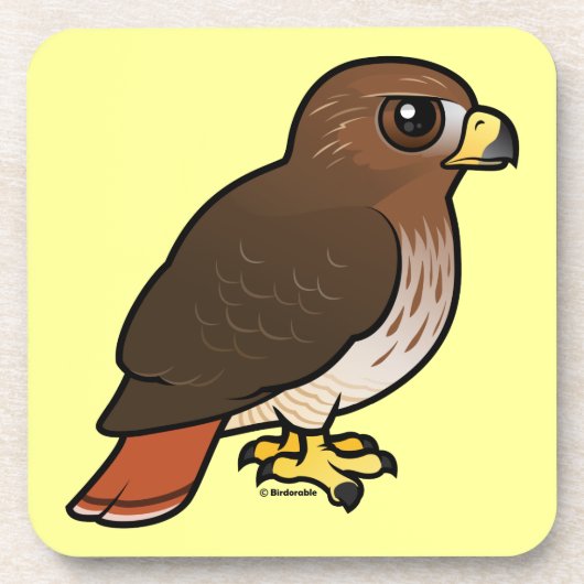 Dessous-de-verre faucon Rouge-coupé la queue (Devant)