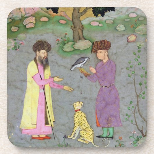 Dessous-de-verre Fauconnier avec le guépard de compagnon et (Devant)