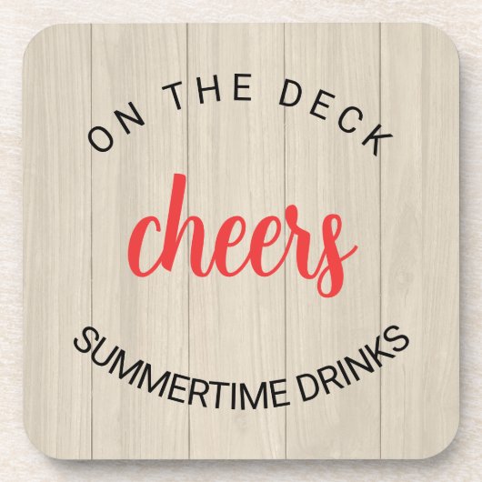 Dessous-de-verre Fausse Bois Deck Cheers (Devant)