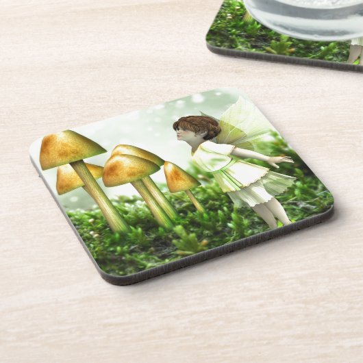 Dessous-de-verre Fée curieuse - Fée et Tabourets (Côté gauche)