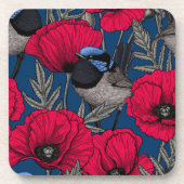 Dessous-de-verre Fée et pavots (Devant)