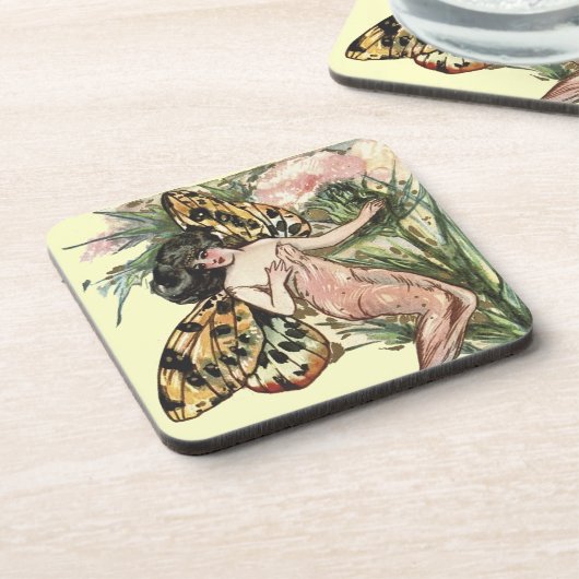 Dessous-de-verre Fée papillon (Côté gauche)