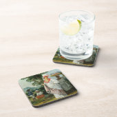 Dessous-de-verre Femme créole indienne occidentale avec son employé (Côté Droit)