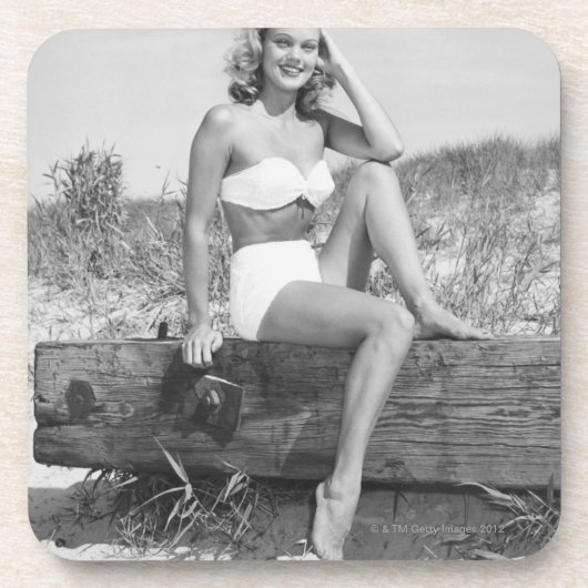 Dessous-de-verre Femme dans le bikini (Devant)