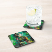 Dessous-de-verre Femme en vert (Côté Droit)