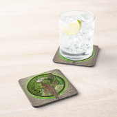 Dessous-de-verre Femme en vert - LAUREL (Côté Droit)