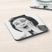 Dessous-de-verre Femme faisant le visage (Côté gauche)