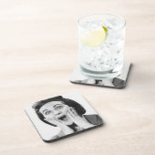 Dessous-de-verre Femme faisant le visage (Côté Droit)