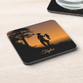 Dessous-de-verre Femme Fisher à Dusk Personal (Côté gauche)