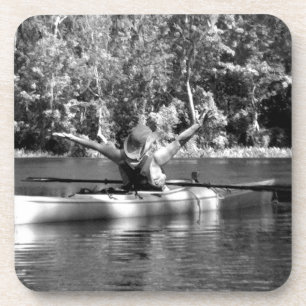 Dessous-de-verre femme kayak