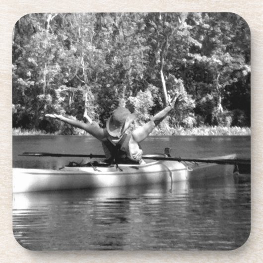 Dessous-de-verre femme kayak (Devant)
