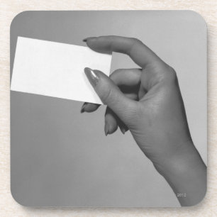 Dessous-de-verre Femme tenant la carte