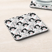 Dessous-de-verre Femmes avec le motif de rouge à lèvres (Côté gauche)