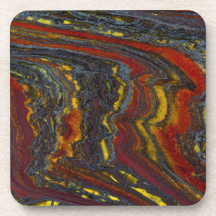 Dessous-de-verre Fer De Tigre En Rouge, Jaune, Bleu