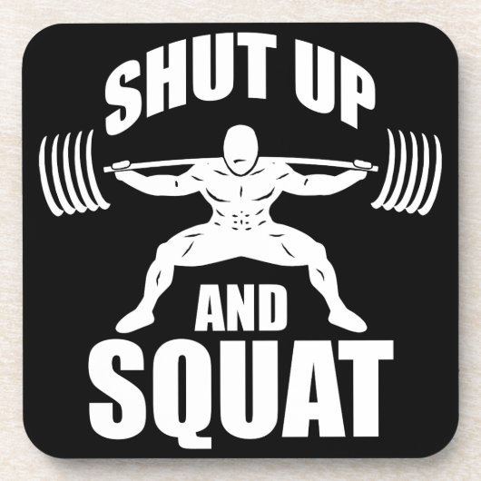 Dessous-de-verre Fermer Et Squat - Motivation De L'Entraînement (Devant)