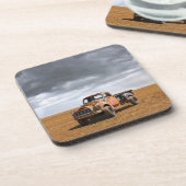 Dessous-de-verre Fermes | Vieux camion en campagne (Côté gauche)