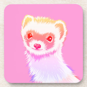 Dessous-de-verre Ferret Sassy Aux Couleurs Arc-En-Ciel