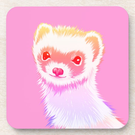 Dessous-de-verre Ferret Sassy Aux Couleurs Arc-En-Ciel (Devant)