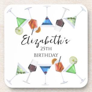 Dessous-de-verre Fête de cocktails Watercolor