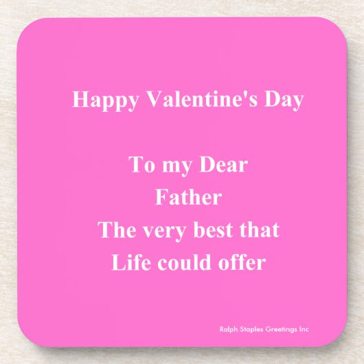 Dessous-de-verre fête de la Saint Valentin (Devant)