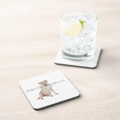 Dessous-de-verre Fête de Labrador Retriever Jaune (Côté Droit)