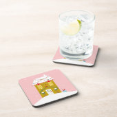 Dessous-de-verre Fête de Noël rose Anniversaire de enfant (Côté Droit)