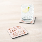 Dessous-de-verre Fête des mariées d'Halloween Whimsical dessinée à  (Côté Droit)