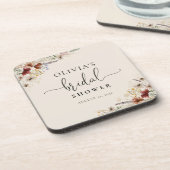 Dessous-de-verre Fête des mariées Fleur sauvage Boho Tiny (Côté gauche)