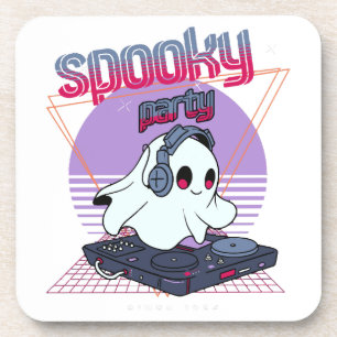 Dessous-de-verre Fête d'Halloween effrayante