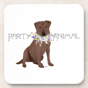 Dessous-de-verre Fête du Labrador Retriever au Chocolat
