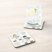 Dessous-de-verre Fêtes de Snowman et de Snowflake (Côté Droit)