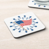 Dessous-de-verre Feu d'artifice Drapeau Américain 4 juillet (Côté gauche)