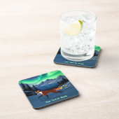 Dessous-de-verre Feu de renard - Lumières du Nord (Côté Droit)